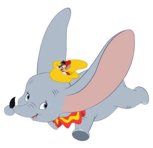dumbo and mouse flying